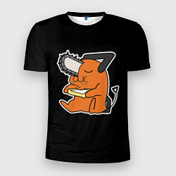 Мужская спорт-футболка Почита кушает тост