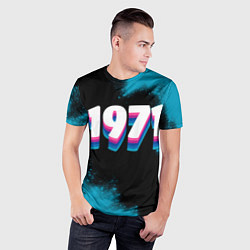 Футболка спортивная мужская Made in 1971: vintage art, цвет: 3D-принт — фото 2