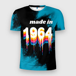 Футболка спортивная мужская Made in 1964: liquid art, цвет: 3D-принт
