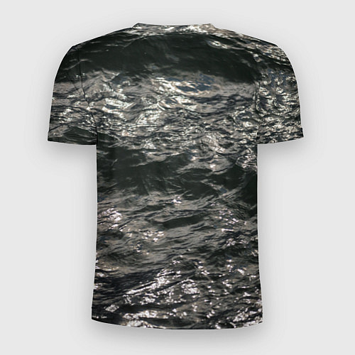 Мужская спорт-футболка Солнечный свет на текстуре воды / 3D-принт – фото 2