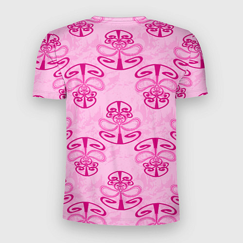 Мужская спорт-футболка Розовый орнамент / 3D-принт – фото 2