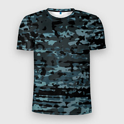 Футболка спортивная мужская Камуфляж клякса, цвет: 3D-принт