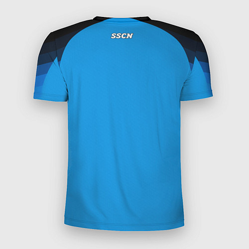 Мужская спорт-футболка Наполи форма домашняя / 3D-принт – фото 2