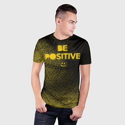 Футболка спортивная мужская Be positive, цвет: 3D-принт — фото 2