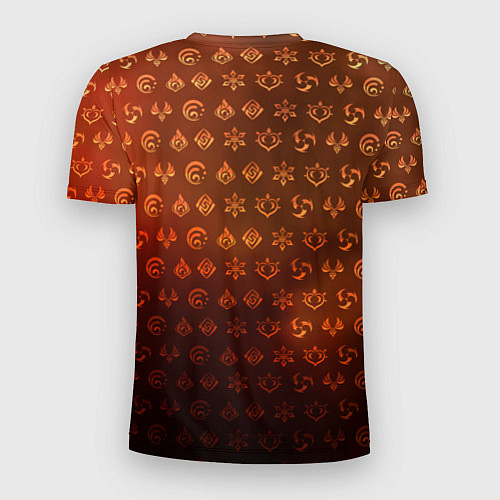 Мужская спорт-футболка Итто Аратаки элементали / 3D-принт – фото 2