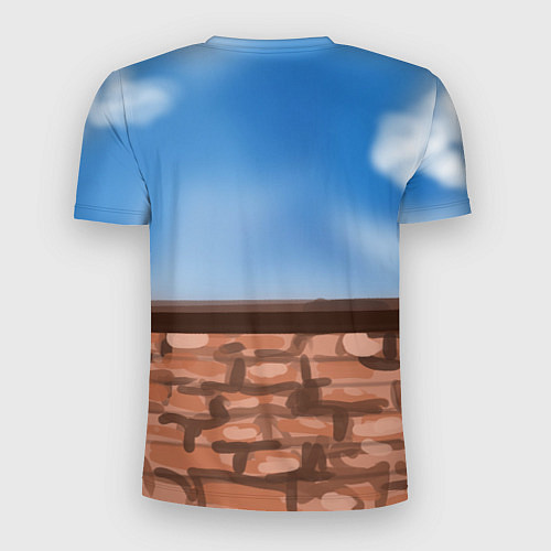 Мужская спорт-футболка Леви у кирпичной стены / 3D-принт – фото 2