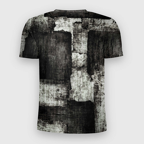 Мужская спорт-футболка Белый и чёрный абстракт / 3D-принт – фото 2