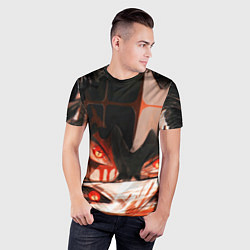 Футболка спортивная мужская Аста и его демон - Черный клевер, цвет: 3D-принт — фото 2