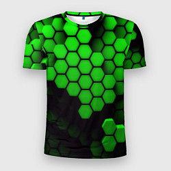 Футболка спортивная мужская Майнкрафт текстура, цвет: 3D-принт