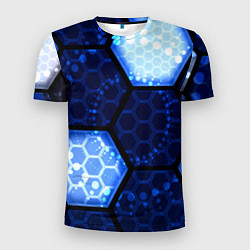 Футболка спортивная мужская Магическая броня соты из игры ведьмак, цвет: 3D-принт