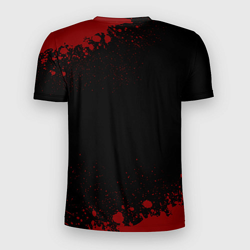 Мужская спорт-футболка Воллейболист - сила в правде на темном фоне / 3D-принт – фото 2