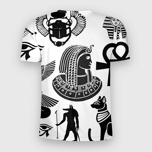 Мужская спорт-футболка Египетские знаки / 3D-принт – фото 2