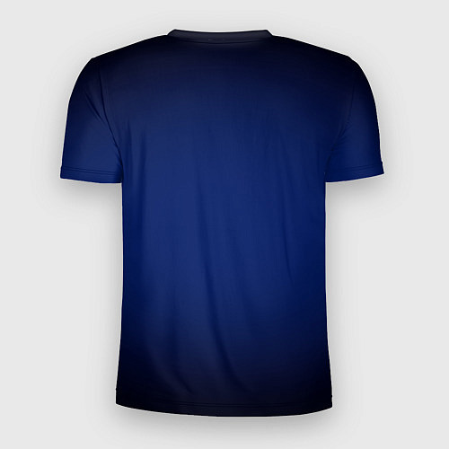 Мужская спорт-футболка Сапфировый градиент / 3D-принт – фото 2