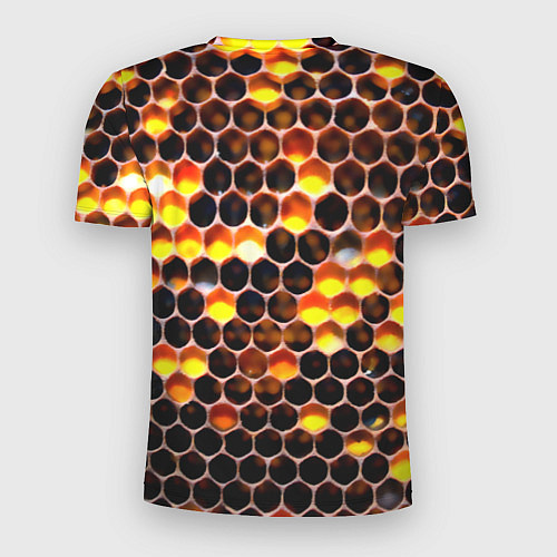 Мужская спорт-футболка Медовые пчелиные соты / 3D-принт – фото 2