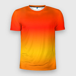 Мужская спорт-футболка Переливы оранжевого