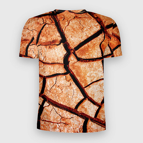 Мужская спорт-футболка Треснувшая земля / 3D-принт – фото 2