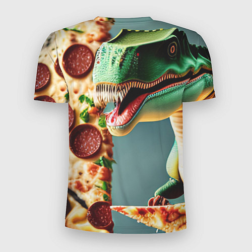 Мужская спорт-футболка Пиццазавр / 3D-принт – фото 2