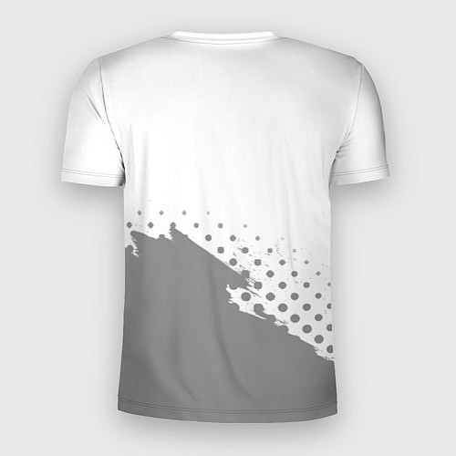 Мужская спорт-футболка Юрий в рамке красного цвета / 3D-принт – фото 2