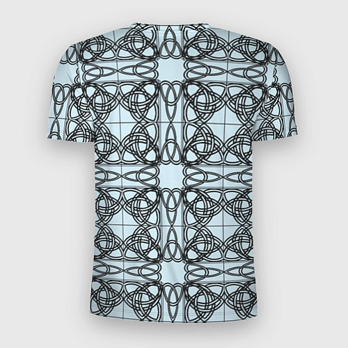 Мужская спорт-футболка Трилистник орнамент в круге / 3D-принт – фото 2