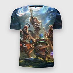 Футболка спортивная мужская Лига Легенд персонажи, цвет: 3D-принт