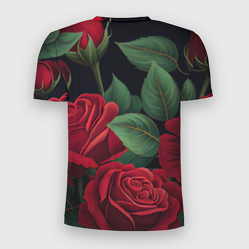 Мужская спорт-футболка Много красных роз / 3D-принт – фото 2