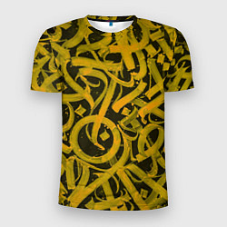 Мужская спорт-футболка Gold Calligraphic
