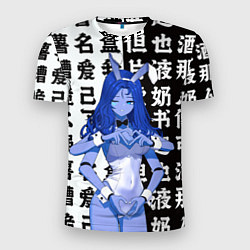 Мужская спорт-футболка Ранни и иероглифы - Elden Ring