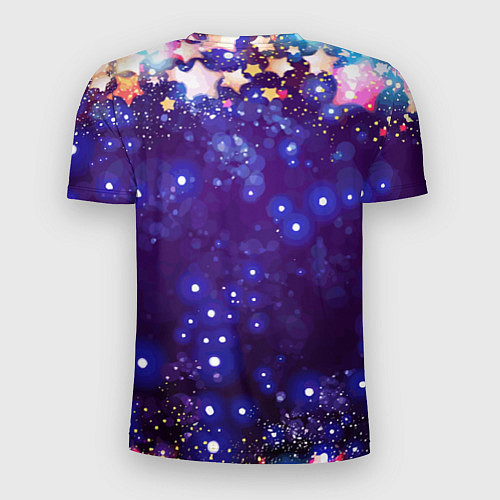Мужская спорт-футболка Звездочки - космическое небо / 3D-принт – фото 2