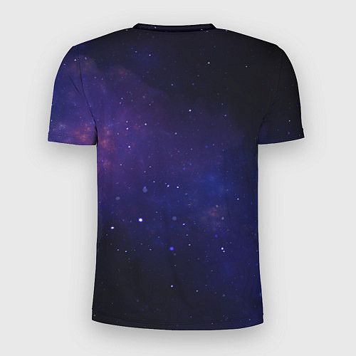 Мужская спорт-футболка Космические звёздные цветы / 3D-принт – фото 2