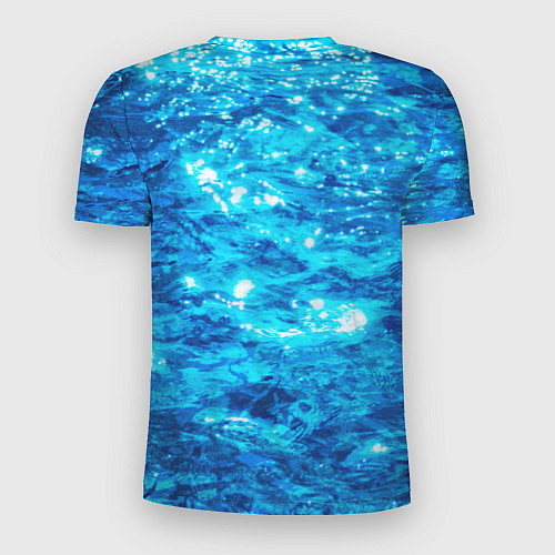 Мужская спорт-футболка Тарталья на фоне воды / 3D-принт – фото 2