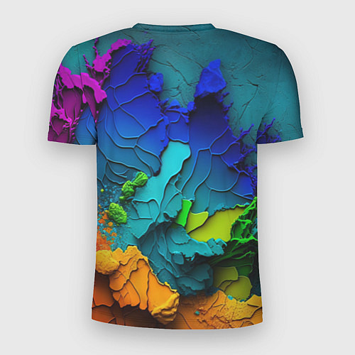 Мужская спорт-футболка Взрыв красок / 3D-принт – фото 2