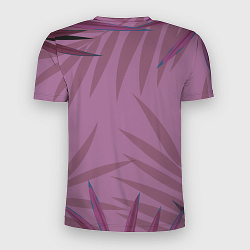 Мужская спорт-футболка Розовая пальма / 3D-принт – фото 2