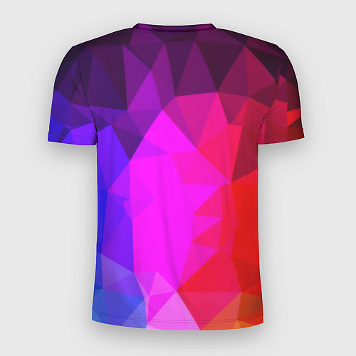 Мужская спорт-футболка Битва градиентов неон / 3D-принт – фото 2