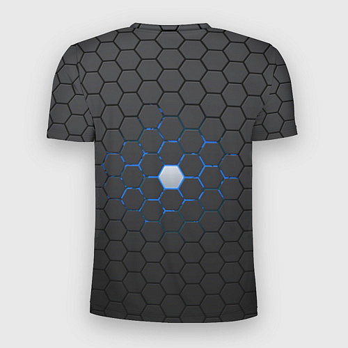Мужская спорт-футболка Светящаяся ячейка / 3D-принт – фото 2