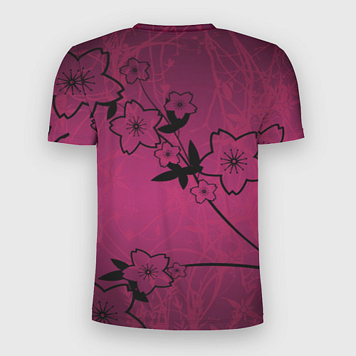 Мужская спорт-футболка Pink Flower / 3D-принт – фото 2