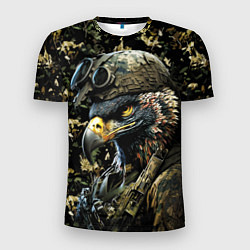 Мужская спорт-футболка Орел солдат