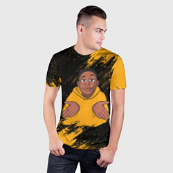 Футболка спортивная мужская Хаби Лейм - мем, цвет: 3D-принт — фото 2