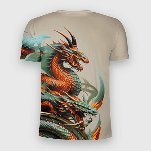 Мужская спорт-футболка Japan dragon - irezumi / 3D-принт – фото 2