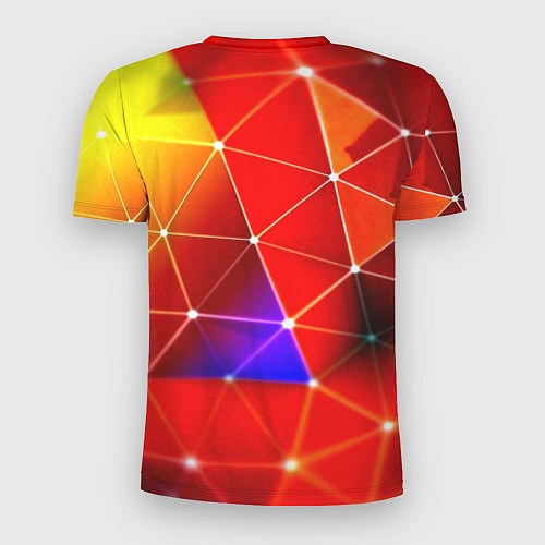 Мужская спорт-футболка Digital triangle abstract / 3D-принт – фото 2