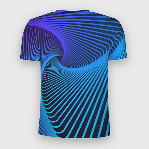 Мужская спорт-футболка Неоновая спираль - мода / 3D-принт – фото 2