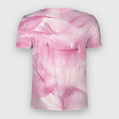 Мужская спорт-футболка Розовые перышки / 3D-принт – фото 2