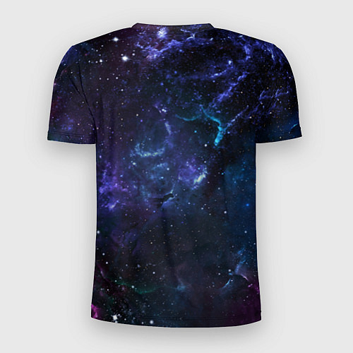 Мужская спорт-футболка Сияние галактик Космос / 3D-принт – фото 2