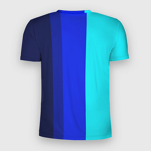 Мужская спорт-футболка Контрастные вертикальные полосы / 3D-принт – фото 2