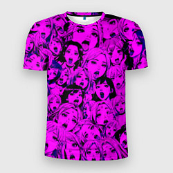 Мужская спорт-футболка Ahegao: Фиолетовый