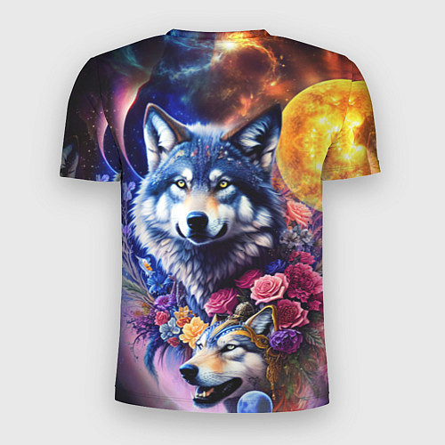 Мужская спорт-футболка Звездные волки / 3D-принт – фото 2