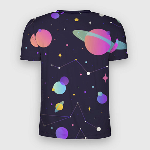Мужская спорт-футболка Разнообразие галактики / 3D-принт – фото 2