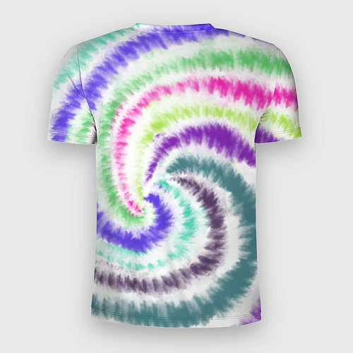 Мужская спорт-футболка Тай-дай разноцветный / 3D-принт – фото 2