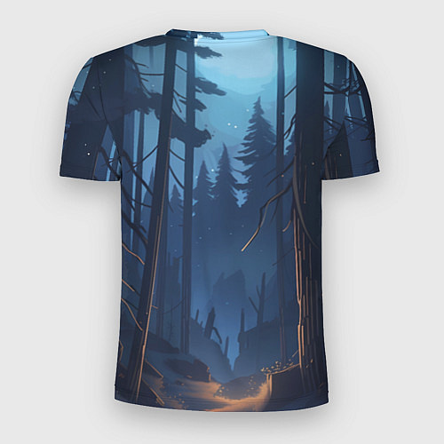 Мужская спорт-футболка Диппер в лесу / 3D-принт – фото 2