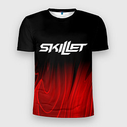 Футболка спортивная мужская Skillet red plasma, цвет: 3D-принт