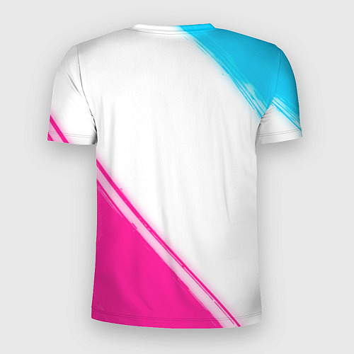 Мужская спорт-футболка Lindemann neon gradient style: надпись, символ / 3D-принт – фото 2